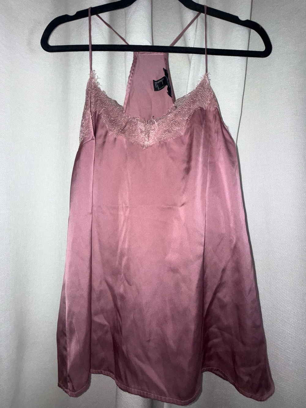 Forever 21 Rose Satin Lace Camisole Slip